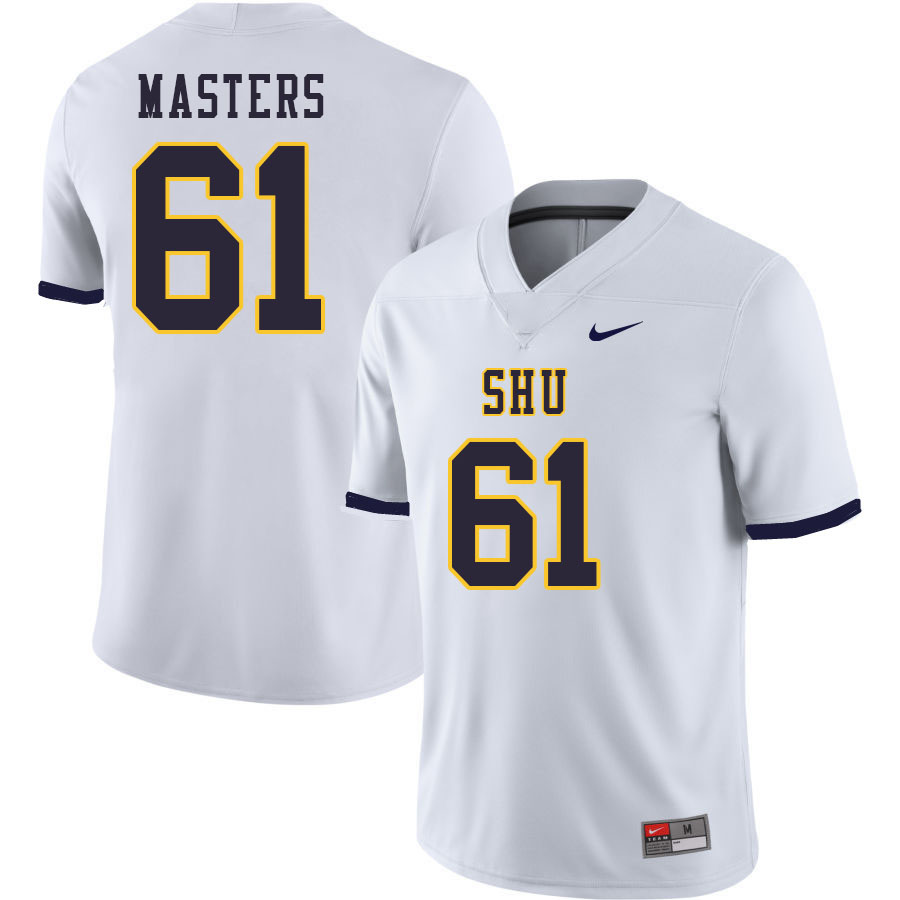 Men-Youth #61 Luke Masters Siena Heights Saints 2023 College Football Jerseys Stitched-White